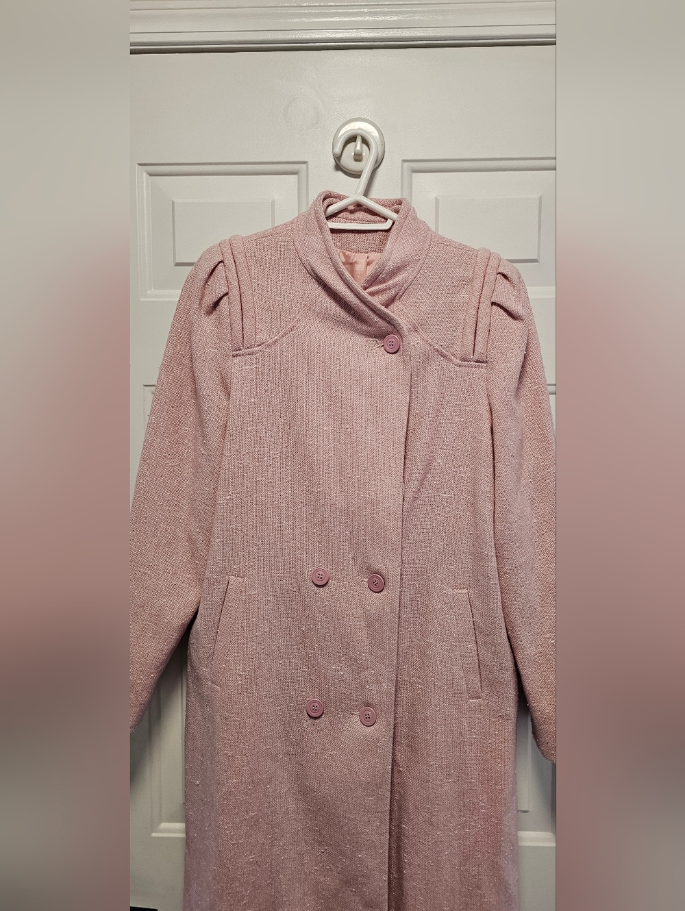 VTG Impromptu Blush Pink Textured Linen blend Jacket